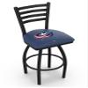 L014 Columbus Blue Jackets 25" Swivel Counter Stool with Black Wrinkle Finish view 1