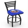 L014 New York Islanders 25" Swivel Counter Stool with Black Wrinkle Finish view 1