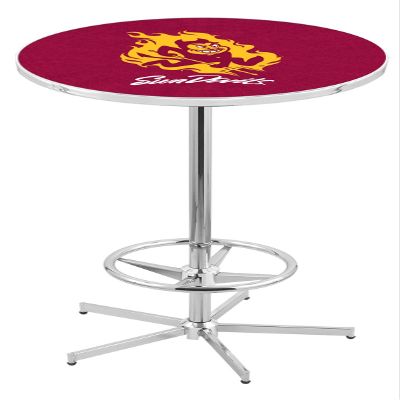 Holland Bar Stool Co. L216-42" Chrome Arizona State Pub Table with Sparky Logo