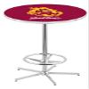 Holland Bar Stool Co. L216-42" Chrome Arizona State Pub Table with Sparky Logo view 1