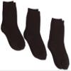 Jefferies Socks Boys 2-7 Rib Crew 3 Pair Pack, Chocolate, X-Small view 1