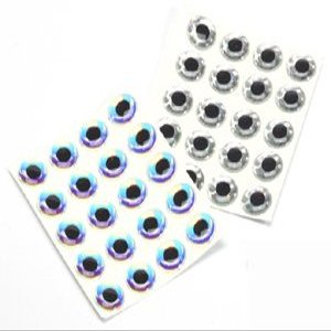 Hareline Dubbin 3-D Big Fish Stick On Eyes (Super Pearl, 13mm 1/2")