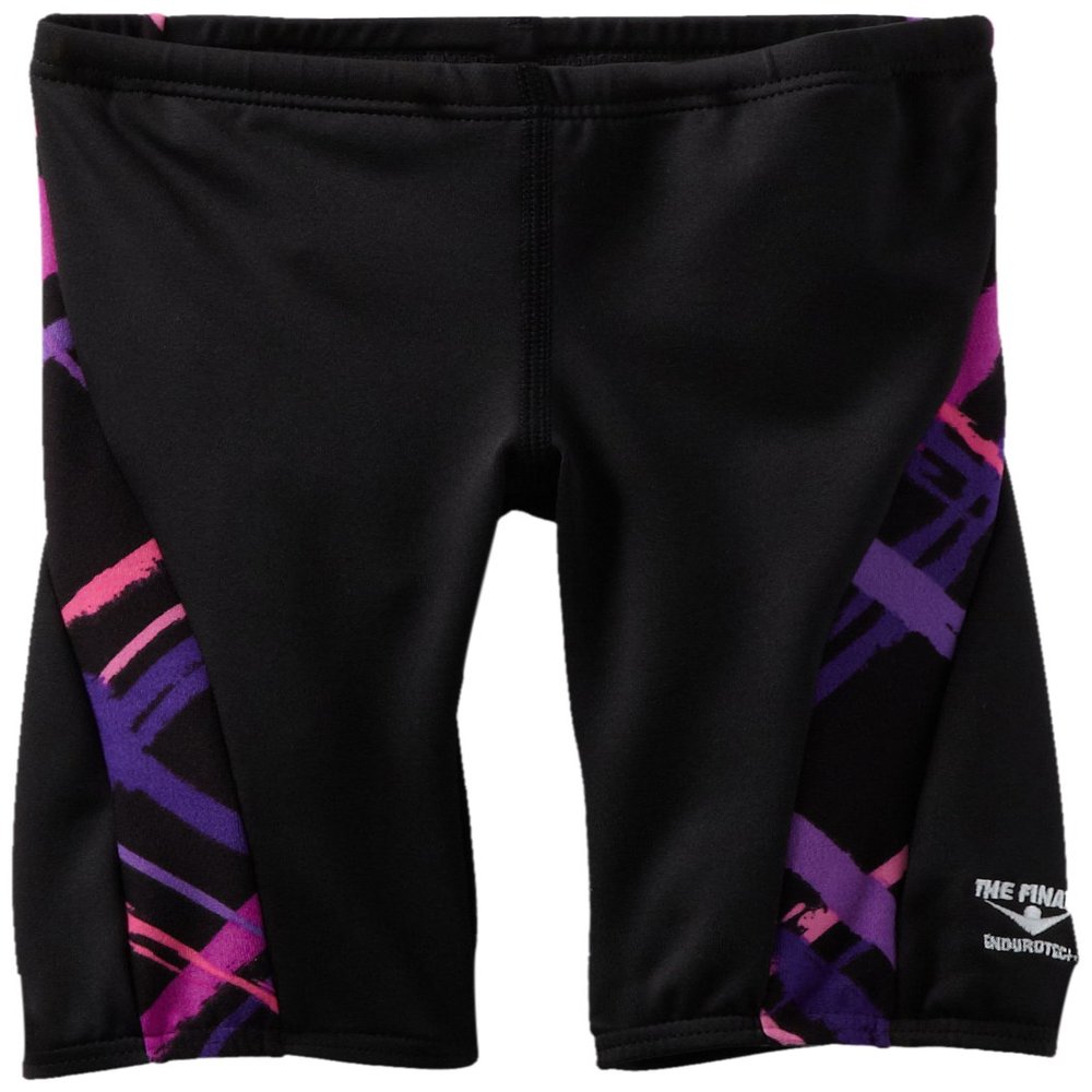 The Finals Boy's Cabana Plaid Print Splice Jammer, Purple, 24