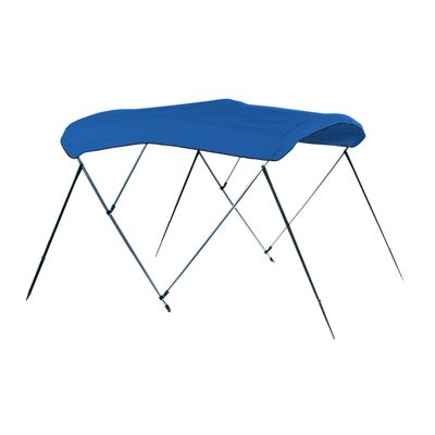 CARVER A5469UB-04 6'L 3-Bow Round Tube Bimini Top Kit - 54" H, Fits 67"-72" W, Pacific Blue