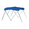 CARVER A5469UB-04 6'L 3-Bow Round Tube Bimini Top Kit - 54" H, Fits 67"-72" W, Pacific Blue view 1