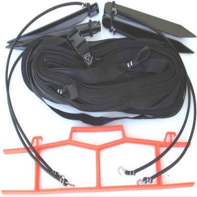 Home Court Volleyball Non-Adjustable Boundary, Black, 8 m