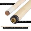 Action RNG06 Black Stained Maple Pool Cue Stick 58 Inch Length 19oz with Faux Black Leather Wrapped Grip, Black Rubber Bumper view 4