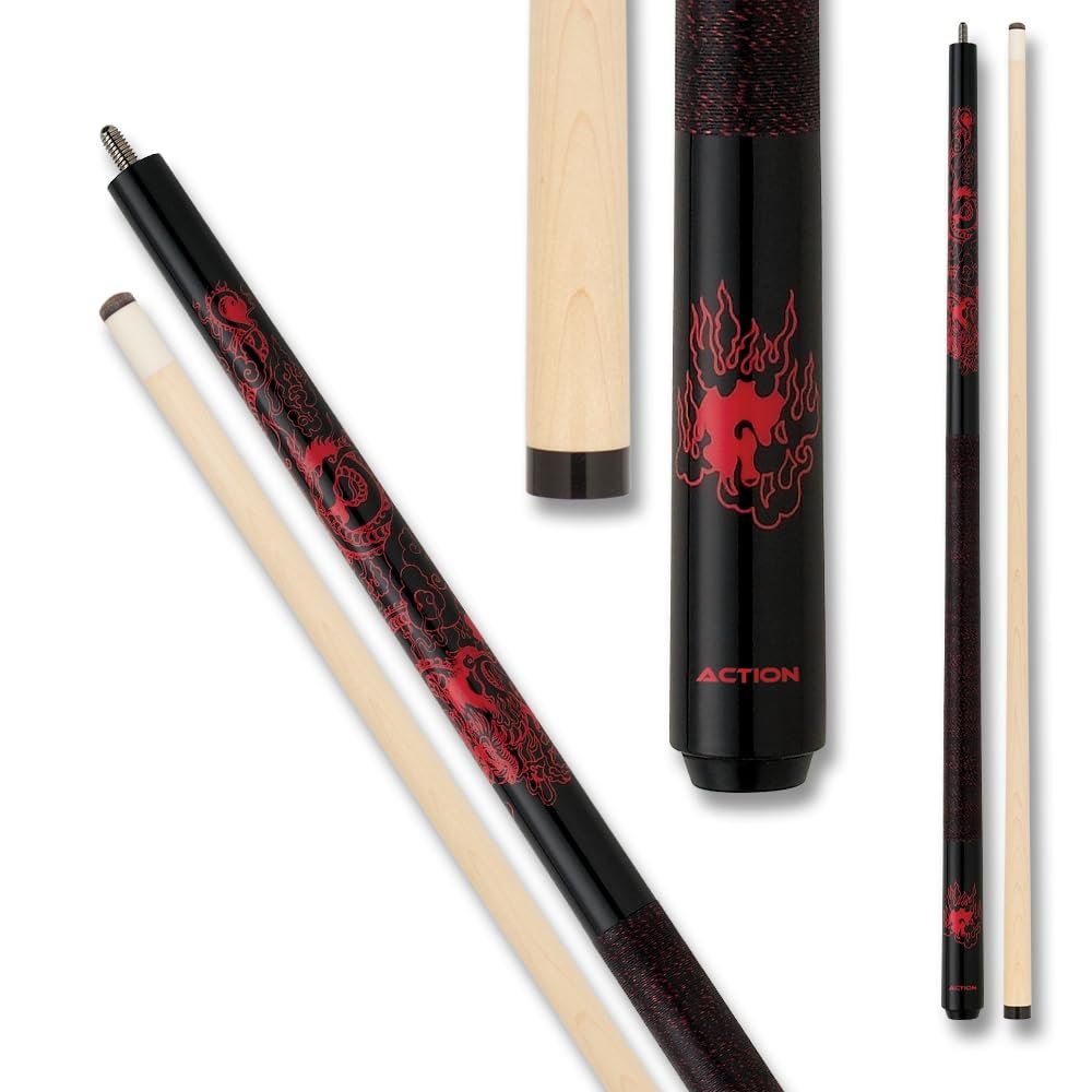 Action Impact - Billiards Pool Cue Stick - Dragon - 19oz