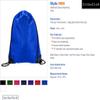 ULTRACLUB 8886  Value Drawstring Pack - One - Blue view 3