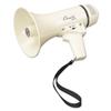 Champion Sports Megaphone with Siren, Wrist Strap, Compact Handle, 800 Yard Range - Powerful Bullhorn Loudspeaker with Adjustable Volume Control for Sport Events, Concerts, Crowd Control, 4 Watts (White), Model: MP4W view 1