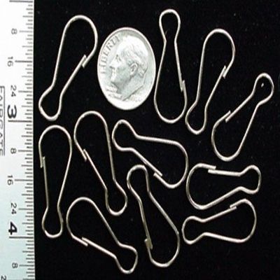 Lanyard Snap Clip Hooks 1" Nickel Silver Finish 500 Pc