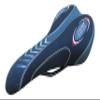 Bicycle seat, Black/resd DDK, Saddle, Hybrid 12 OZ, Comfortable, Cushion, Cruiser view 1