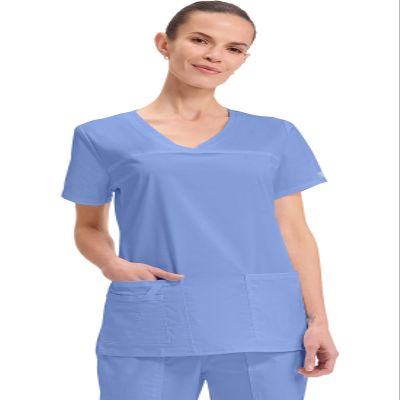 Cherokee Women's Workwear Scrubs Core Stretch V-Neck Top, Ciel, X-Large