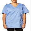 Cherokee Women's Workwear Scrubs Core Stretch Mock-Wrap Top (Small), Ciel view 1