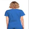Cherokee Women's Workwear Scrubs Core Stretch Mock-Wrap Top (X-Small), Royal view 4