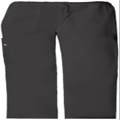 Cherokee Premium Core Stretch Unisex Cargo Scrubs Pant, Black, Small