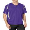 Alleson Athletic Men's Baseball Jersey, Purple/Grey/White, Small view 1