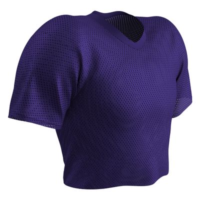 CHAMPRO Men's Standard Porthole Mesh Adult Practice Football Jersey, Purple, Medium
