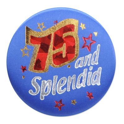 75 & Splendid Satin Button