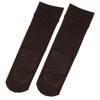Angelina 2-Pair Brushed Interior ANKLE Socks w/Non-skid Bottom. #2541Coffee view 3