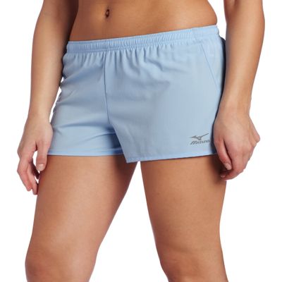 Mizuno Women's Mustang Short, Ice Blue-Lemon, Small