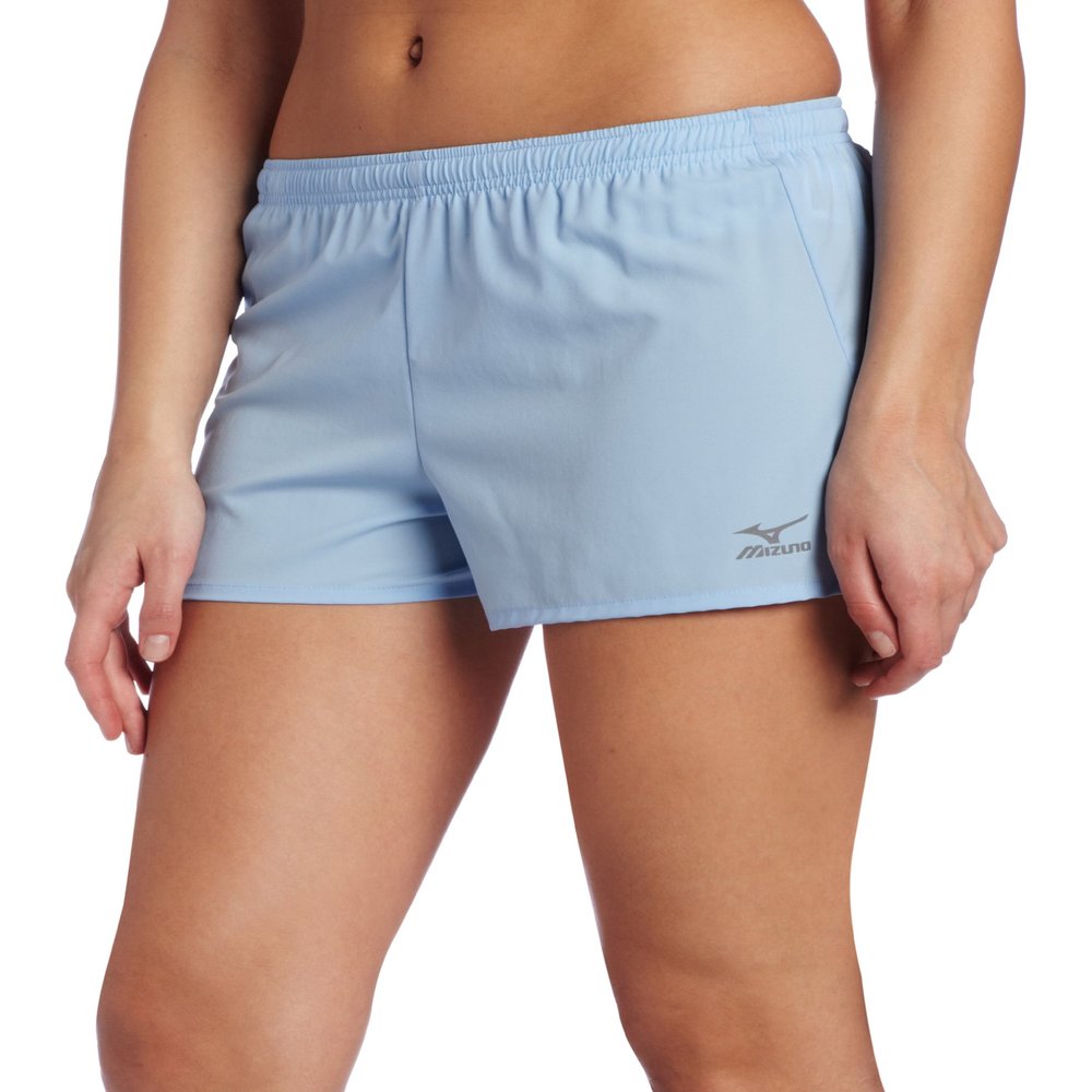 Mizuno Women's Mustang Short, Ice Blue-Lemon, Small