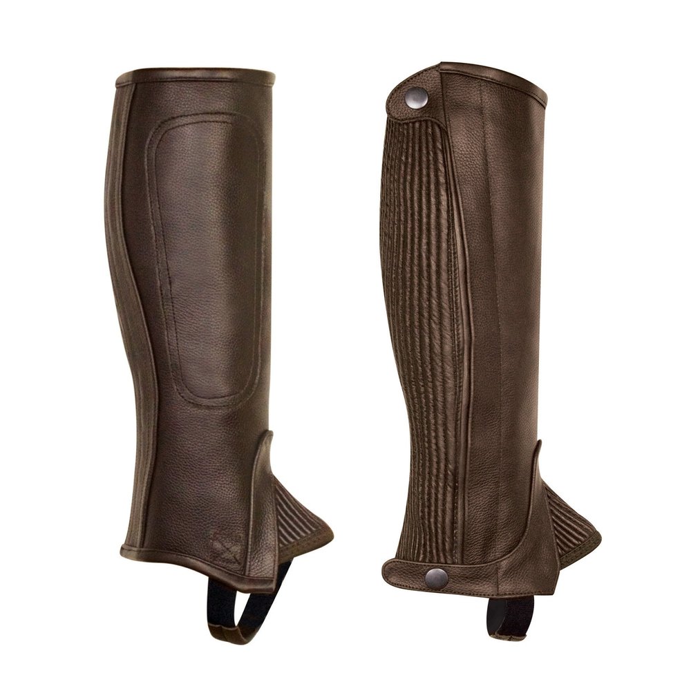 Perri's Children's Professional Half Chaps, Brown, Medium