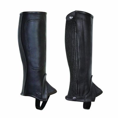 Perri's Ladies Professional Half Chaps, Black, Medium