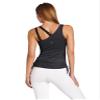 Beyond Yoga Diagonal Double Strap Cami, Heather Grey, Large view 2