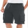 KingSize Men's Big & Tall Fleece 10" Cargo Shorts - Big - 8XL, Heather Charcoal view 1