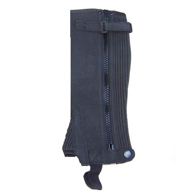 Intrepid International 1/2 Chaps EA Kids 8 BK, Black, 8