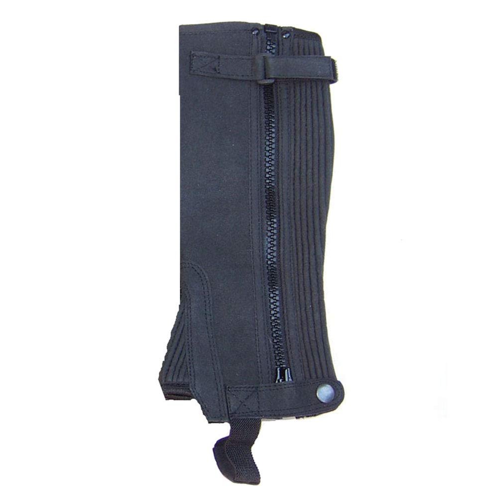 Intrepid International 1/2 Chaps EA Kids 8 BK, Black, 8