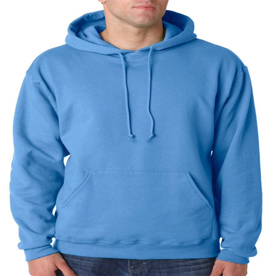 Jerzees Adult 8 oz. NuBlend Fleece Pullover Hood S COLUMBIA BLUE