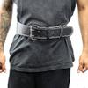 Last Punch 4" Leather Black New Weight Lifting Body Building Belt Gym Fitness view 2