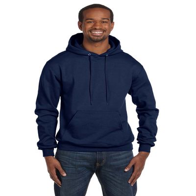 Champion Mens Double Dry Action Fleece Pullover Hoodie L Navy