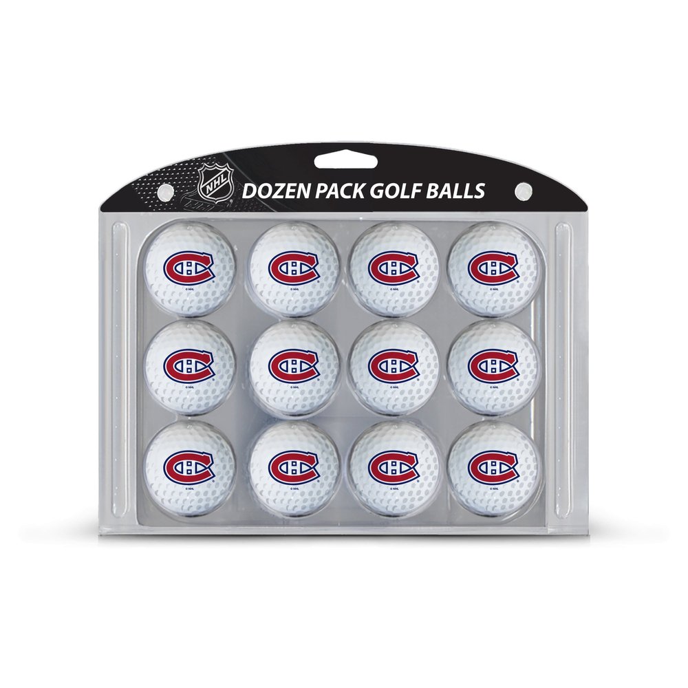 Team Golf NHL Montreal Canadiens Golf Balls, 12 Pack Dozen Regulation Size Golf Balls, 12 Pack, Full Color Durable Team Imprint
