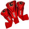 Team Golf NHL Calgary Flames Contour Golf Club Headcovers (3 Count) Numbered 1, 3, & X, Fits Oversized Drivers, Utility, Rescue & Fairway Clubs, Velour lined for Extra Club Protection view 1