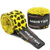 Meister Adult 180 Inch (457 cm) Semi-Elastic Hand Wraps for MMA & Boxing (Pair) - Leopard Spots view 1