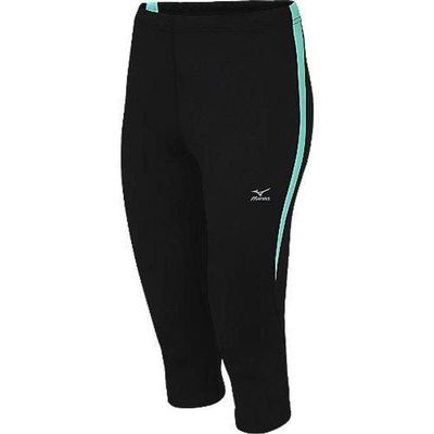 Mizuno Running Women's Exodus 3/4 Tight (Black-Opal, Small)