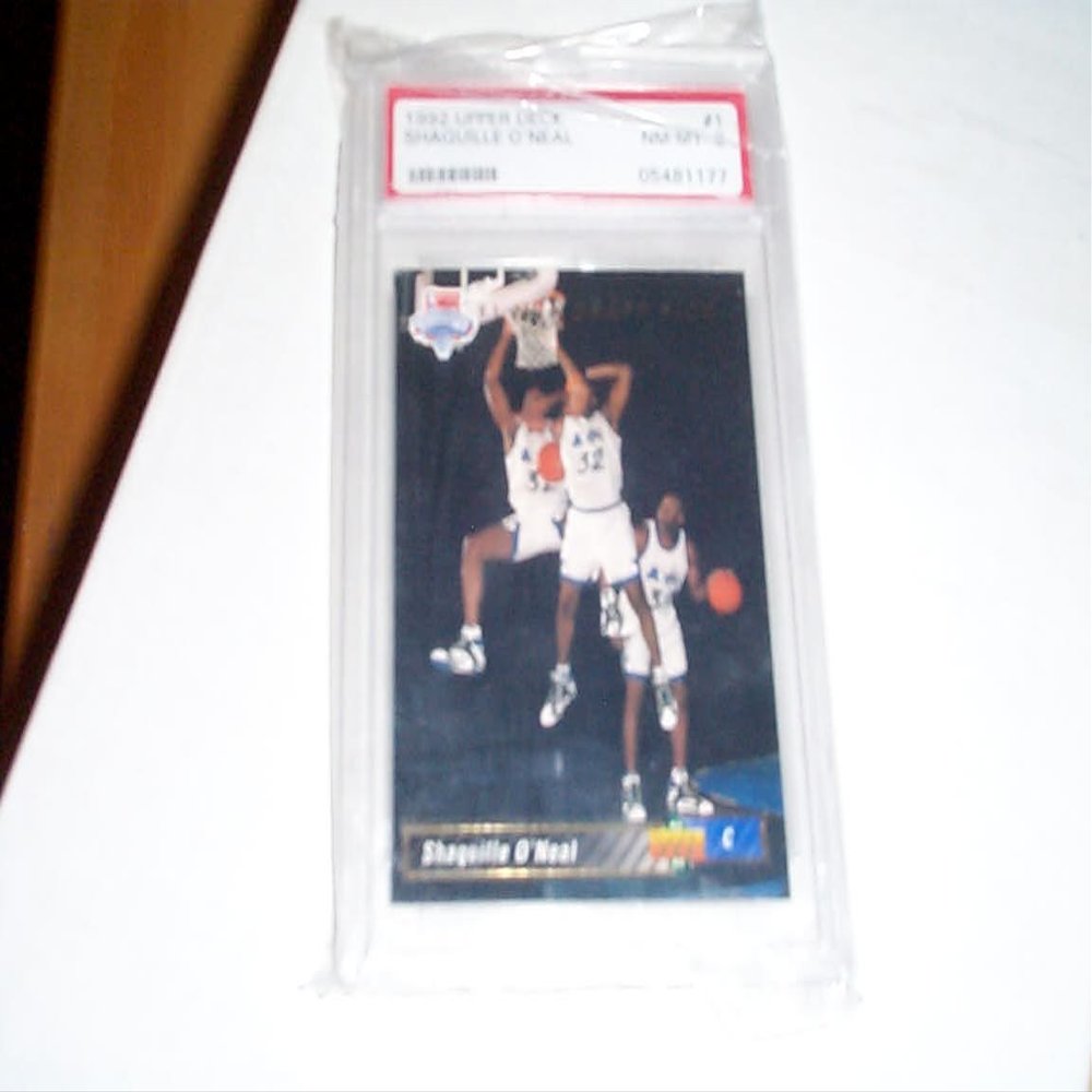 Shaquille Oneal Rookie 92/93 upper deck SP #1 PSA graded NM-MT 8 basketball trading card