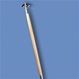 Guidon Pole Set with Gold Fittings, 9' Height