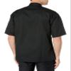 Uncommon Threads Men's South Beach Chef Coat Short SLVS, Black, S view 2