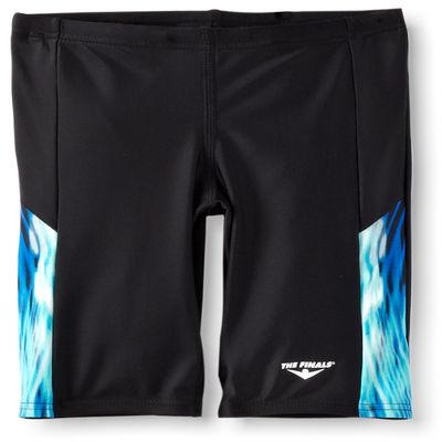 The Finals Boy's Pipeline Splice Print Jammer Swimsuit, Blue, 22