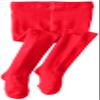 Jefferies Socks Girls 2-6x Seamless Organic Cotton Tights, Red, 4-6 Years view 1
