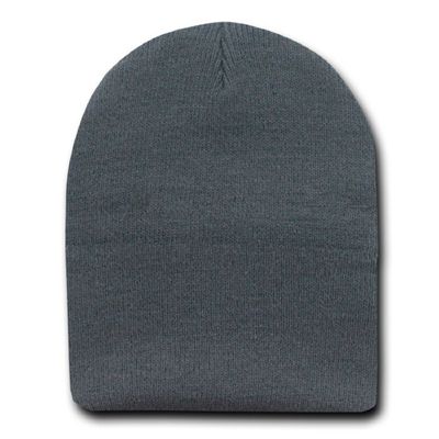 DECKY American Made Kids Watch Caps - No Cuff - (One Size, Charcoal)
