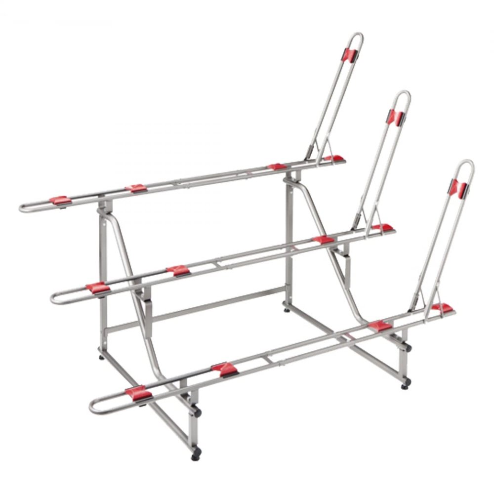 Minoura Ebs-3 Had Tier 3-Bike Display Stand, Grey