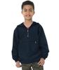 Charles River Apparel Youth Pack-N-Go Pullover, Lightweight Packable Windbreaker, Wind & Water-Resistant Kids Jacket, Navy, X-Large view 1