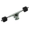 Yocaher Longboard Skateboard Trucks Combo Set 71mm Wheels + 7"/180mm Heavy Duty Aluminum Polished Trucks, Bearing, Riser Pad, and Longboard Hardware Package (Solid Black Wheel & Polished Trucks) view 2
