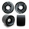 Yocaher Longboard Skateboard Trucks Combo Set 71mm Wheels + 7"/180mm Heavy Duty Aluminum Polished Trucks, Bearing, Riser Pad, and Longboard Hardware Package (Solid Black Wheel & Polished Trucks) view 4