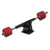 Yocaher Longboard Skateboard Trucks Wheels Combo Set 71mm Wheels + 7"/180mm Heavy Duty Aluminum Black Trucks, Bearing, Riser Pad, and Skateboard Longboard Cruiser Hardware view 2